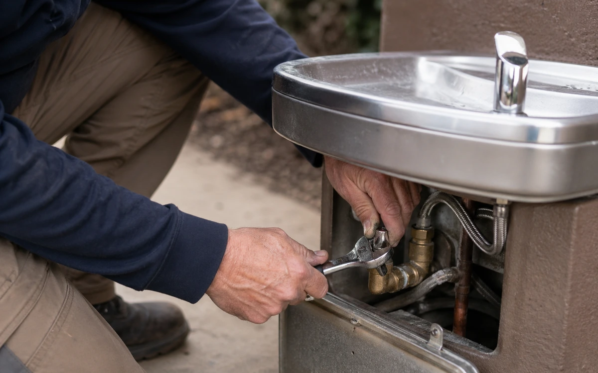 Drinking fountain repair contractor